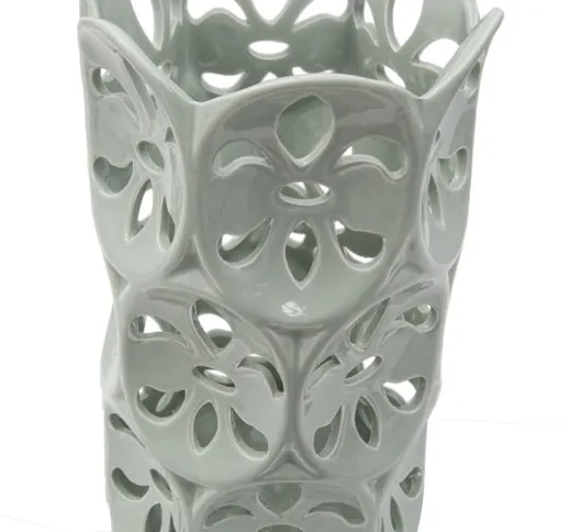 Vaso Porcellana Petal Bianco diametro Cm 14X25.5 