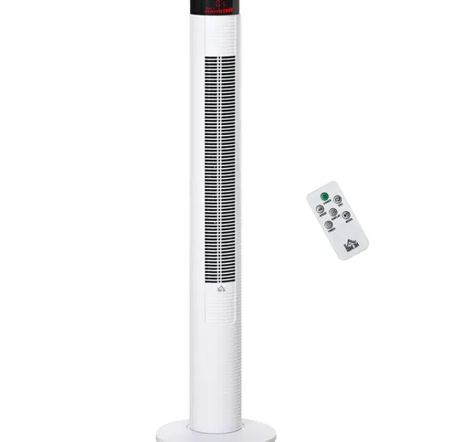  Ventilatore a Torre con 3 Velocità 4 Modalità, 45W, Timer 12h, Ventilatore a Colonna con...