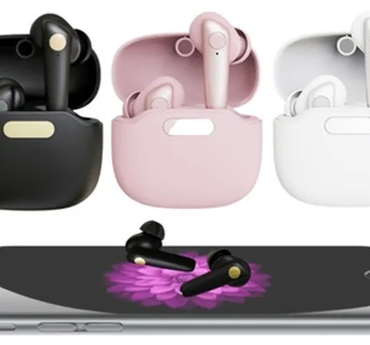Auricolari senza fili Bluetooth disponibili in 3 colori