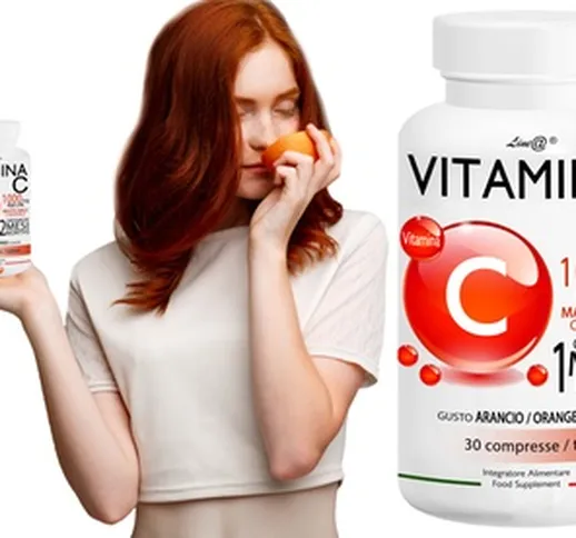 Fino a 360 compresse di vitamina C Line@Diet con dosaggio di 1000 mg per tavoletta con spe...