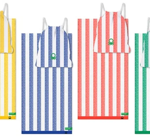 Set borsa e telo mare Benetton disponibile in 4 colori con spedizione gratuita