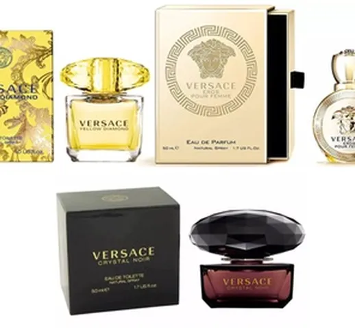 Eau de Toilette o Eau de Parfum Versace Yellow, Bright, Crystal, Verense o Eros da 30 ml o...