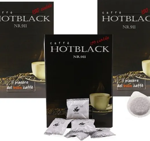 150, 300 o 450 cialde di caffè HotBlack miscela classica