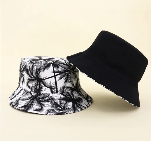 Cappello a secchiello reversibile con motivo albero da bambini