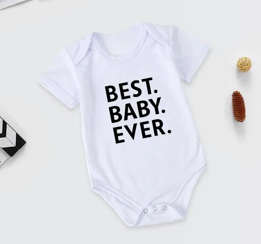 da neonata 1 pezzo Body maglietta con grafica lettera