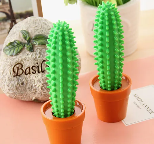 1 pezzo penna a sfera a forma di cactus in vaso