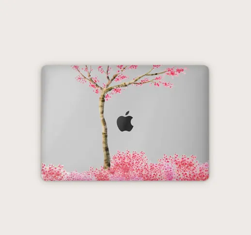 1 foglio adesivo per laptop con motivo fiore