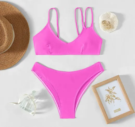 Bikini monocolore cut out