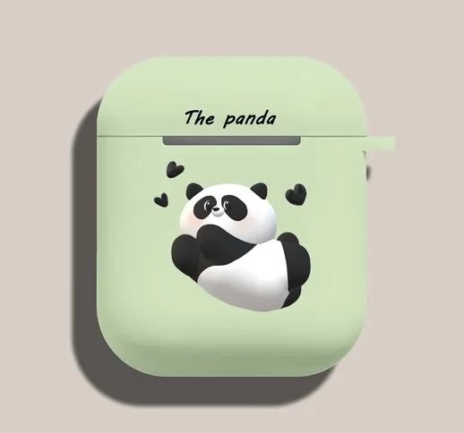 Custodia protettiva con stampa panda per Airpods