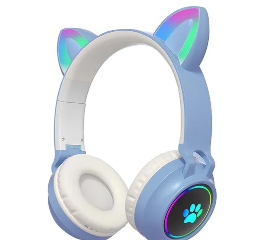 Auricolare Orecchio di gatto design Luminoso Bluetooth senza fili