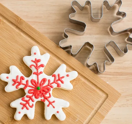 1 pezzo Stampi da Biscotti Natale Fiocco di neve