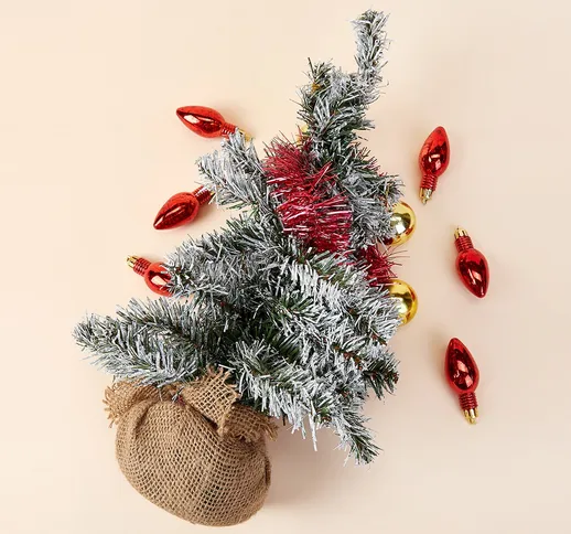 Albero di Natale Fai da Te Decorazione da appendere 1 Bottiglia dei desideri - Argento