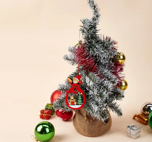 1 Albero di Natale Fai da Te Decorazioni da appendere -Orso