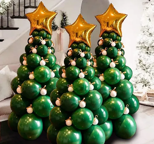 93 pezzi albero di Natale design palloncino