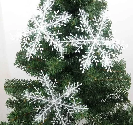 3 pezzi decorativo fiocco di neve albero di Natale