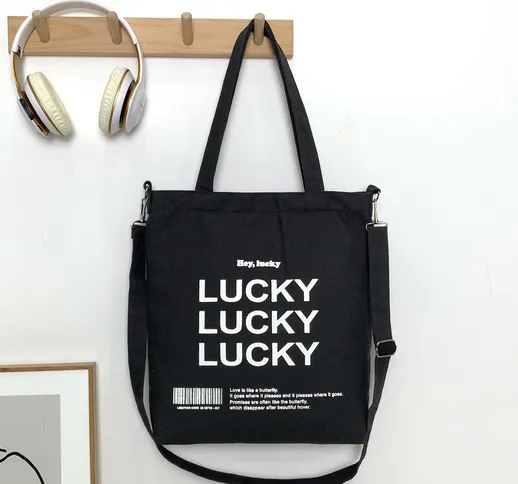 Borse tote con grafica lettera