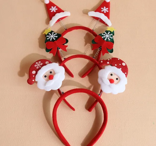 da bambine 3 pezzi Cerchio per capelli albero di Natale decorato