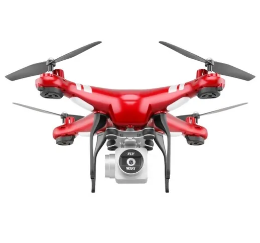 Fotografia aerea con drone X52 a quattro assi Altezza fissa rossa con fotocamera 1080P