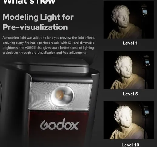 Godox V860III-C Wireless TTL Speedlite Trasmettitore/ricevitore Fotocamera Flash Light Man...