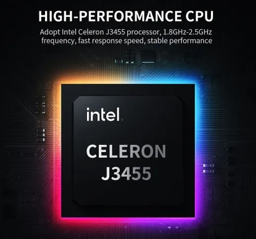 14 inch Portable Business Laptop with Intel Celeron J3455 Processor 1920*1080 IPS Screen 8...