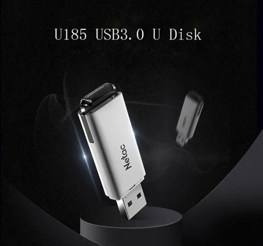 Netac U185 128 GB USB 3.0 U Disk USB Flash Drive ad alta velocità Software di crittografia...