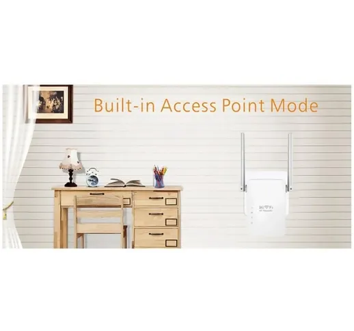 Ripetitore WiFi / AP Wireless Range Extender Access Point Amplificatore di segnale 300 Mbp...