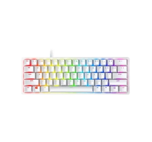 Mini tastiera meccanica Razer Huntsman Clicky Interruttore ottico 61 tasti Tastiera RGB ca...