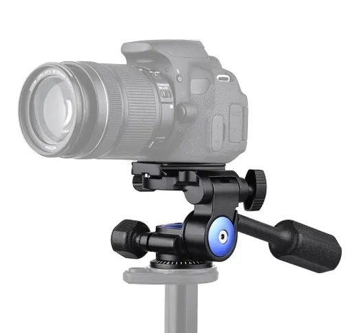 Andoer A-40 Camera a 3 vie Video testa Lega in alluminio Telaio panoramico ammortizzatore...