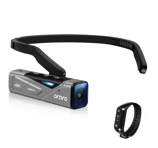 ORDRO EP7 Videocamera indossabile 4K 60fps con telecomando
