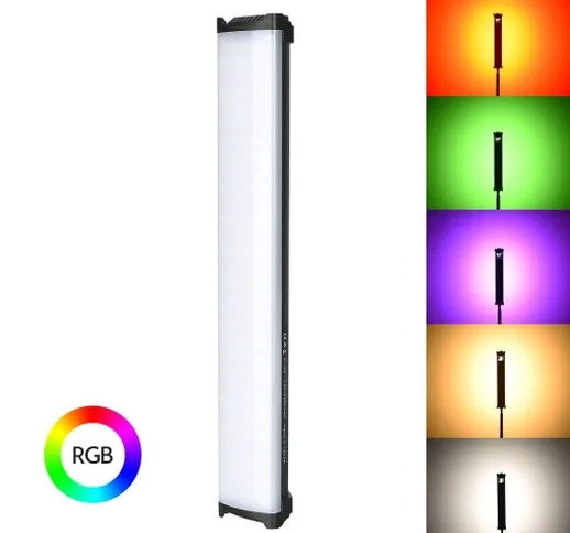 YONGNUO YN360 Mini Portable RGB LED Video Light Wand Full Color 10W 2700K-7500K Luminosità...