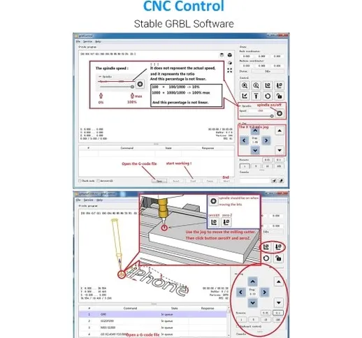 Versione di aggiornamento CNC 3018 Pro Controllo GRBL Mini macchina CNC fai da te Fresatri...