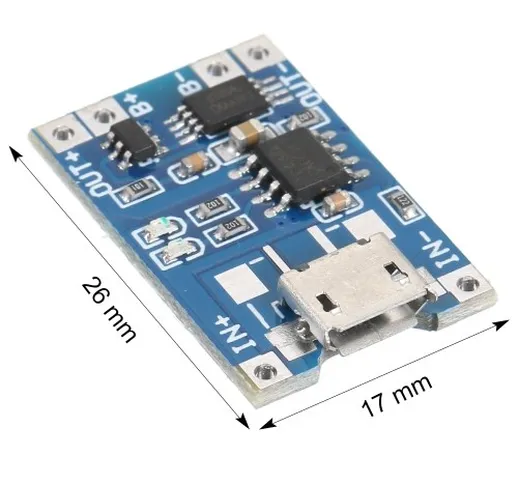Micro / Tipo-C / Mini USB 5V 1A TP4056 18650 Batteria al litio Modulo di ricarica Scheda d...