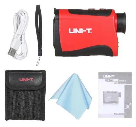 UNI-T LM800 Telescopio Laser Telemetro Golf Caccia Laser Misuratore di Distanza con Veloci...