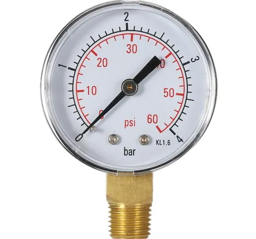 "50 millimetri 0 ~ 60 psi 0 ~ 4 bar Filtro Pool pressione dell'acqua Quadrante di pression...