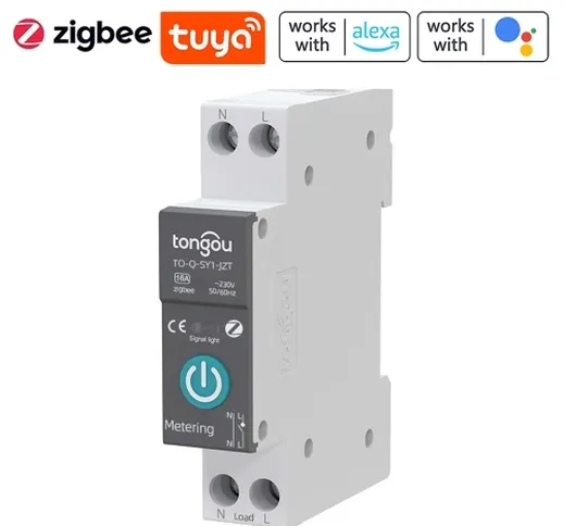 Tuya Zigbee Interruttore di circuito intelligente Telecomando senza fili Interruttore su g...