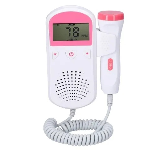 Doppler fetale domestico Baby Monitor cardiaco prenatale Display LCD Feto-voce Meter Donna...