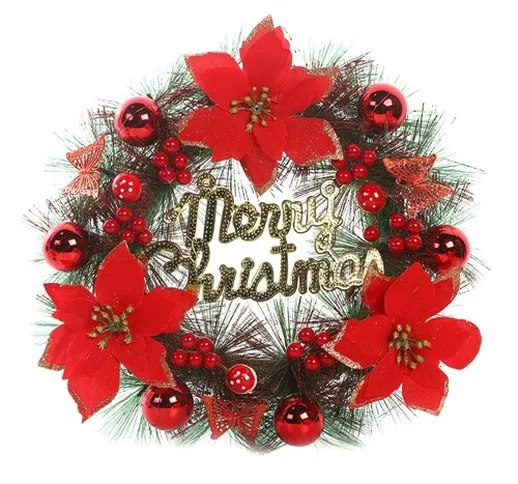 300mm Round Garland H-anging Ornamento Decorazioni natalizie Ornamenti per alberi di Natal...