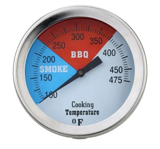 Termometro per barbecue da 2 pollici con griglia per barbecue e affumicatore