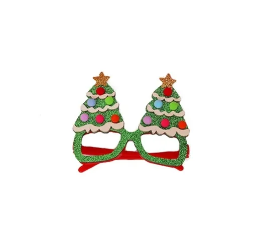 Bicchieri natalizi con glitter Decorazione natalizia (albero)