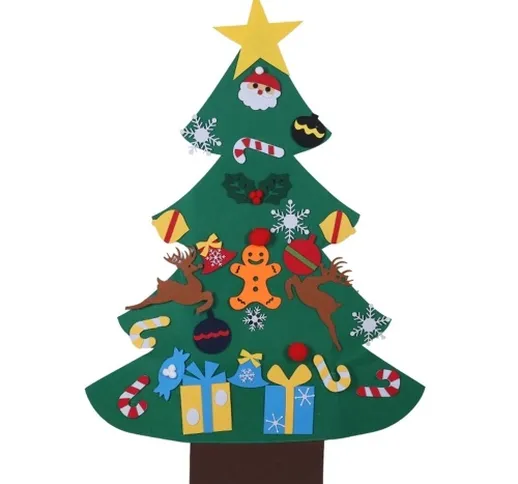 Ornamenti per alberi di Natale in feltro fai da te da 43 pollici