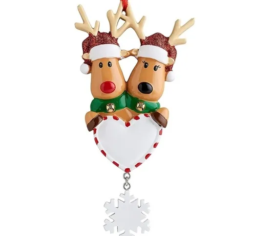 Mini ornamenti di Natale Renne Figurine di Natale Ornamento di Natale Decorazioni per le v...