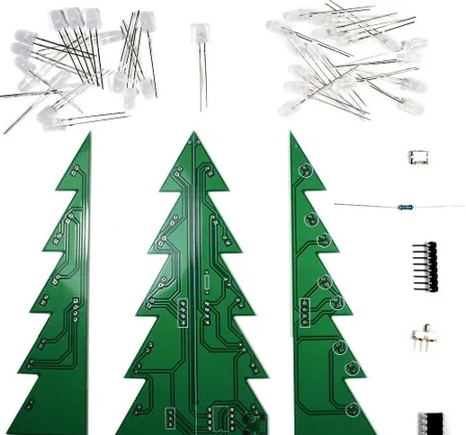Kit albero di Natale decorativo L-ED