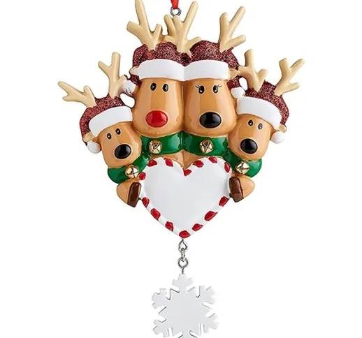 Mini ornamenti di Natale Renne Figurine di Natale Ornamento di Natale Decorazioni per le v...