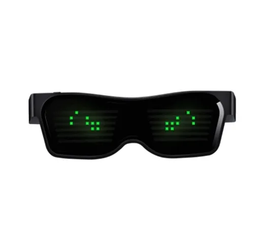 Occhiali da festa a LED magici Bluetooth Occhiali luminosi con controllo APP