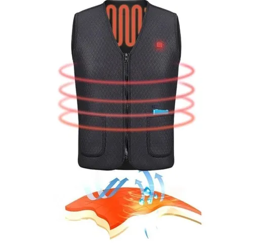 Abbigliamento elettrico per giacca invernale riscaldato con gilet caldo riscaldato USB per...