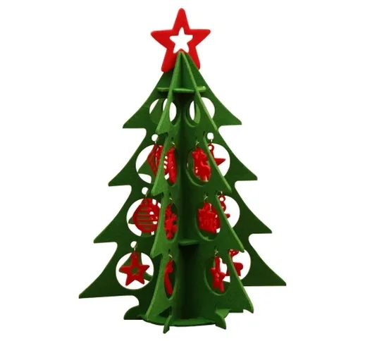 Set di decorazioni per l'albero di Natale in feltro