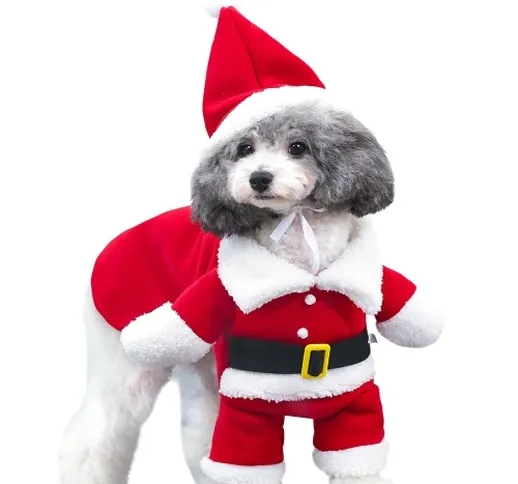 Vestiti per animali domestici di Natale del costume del cane di Babbo Natale