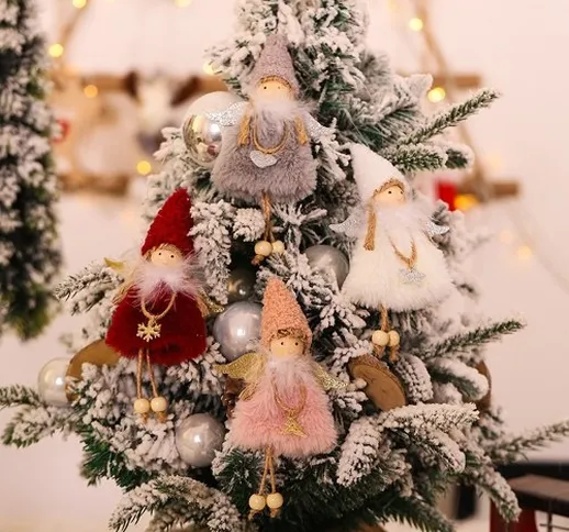 Decorazioni natalizie Angelo bambola Pendente Albero Appesi Ornamenti Artigianato natalizi...