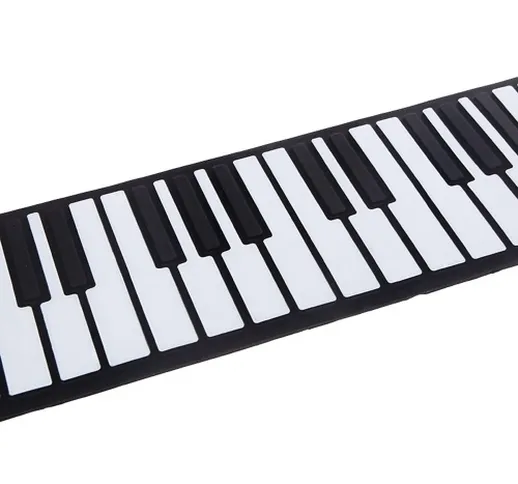 USB 88 tasti MIDI tastiera per pianoforte elettronico in silicone flessibile professionale