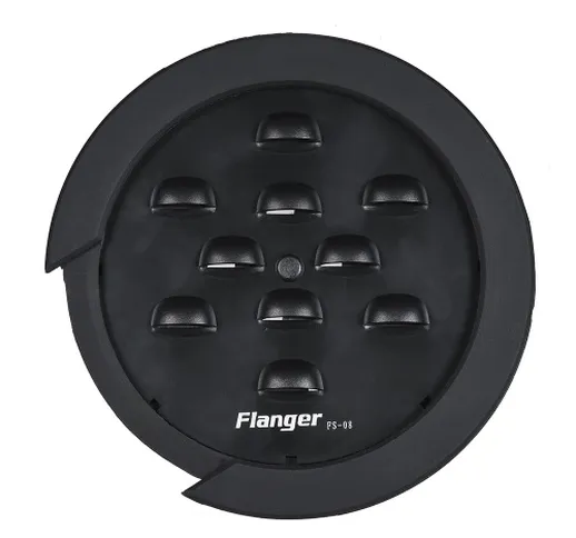 Flanger FS-08 Guitar Soundhole Sound Hole Cover Block Buffer di feedback nero per chitarre...